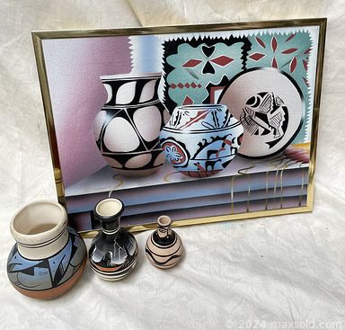 MaxSold Auction: This online auction features sports collectibles, African Kente print fabric, vintage pottery, soap/candy molds, garden pots, cultural wall art, elephant collectibles, toys, comic books, Bo Borgstrom Mushroom art glass, African mask, Star Wars collectibles, Lenox holiday collectibles, Waterford decanter, collector plates, vintage porcelain dolls and much more!