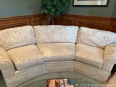 MaxSold Auction: This online auction includes furniture such as chairs, sofa, side tables, sideboard cabinet, dining table, Broyhill dresser, nightstands, wingback chair, coffee table and others, kitchenware, small kitchen appliances, seasonal decor, mobility aids, wall art, religious decor, pillows, books, clothing, accessories, figurines, RCA TV and other electronics, garden decor, linens, faux greenery and much more!