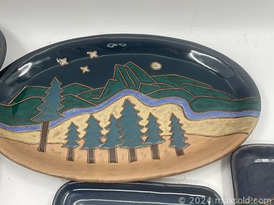 MaxSold Auction: This online auction features art pottery, stained glass lamps, coins, collector Barbie, hand tools, framed artwork, Chinese calligraphy, pottery planters, area rugs,rock & rod art, perfume bottle, art glass, souvenir spoons, yard tools, cast iron pans, costume jewelry, and much, much, more!!!