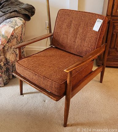 MaxSold Auction: This online auction includes furniture such as Eastlake style armchair and bench, vintage metal garage cabinets, outdoor armchairs, tractor seats, folding chairs, La-Z-Boy sofa, coffee table, piano stools, china cabinet, Ping Pong table, Danish MCM chair and others, antique victrola, vintage RCA radio, fly fishing poles, books, magazines, vinyl records, violin table lamp, seasonal decor, antique phone, carnival glass, Midcentury barware, kitchenware, Fenton glass, clothing, linens, electronics, sterling silver items, Kohler and Campbell piano, Brinkmann grill, garden supplies, vintage croquet set, hardware, tools and much more!