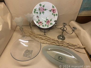 MaxSold Auction: This online auction features a wooden coffee table, vintage school desk, crystal serving ware, Christmas decor, vintage trunk, sewing machine, camping gear and much more!