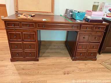 MaxSold Auction: This online auction features furniture such as a desk, office chair, china cabinets, entertaining unit, rocking patio bench, medical bed, patio furniture, upright piano, cabinets, dressers and others, clothing, accessories, jewelry, kitchenware, small kitchen appliances, Roomba vacuum, linens, Lenox, Mikasa and other china, wall art, massage pillow, rugs, electronics, games, books, decor, faux plants, tools, weights and much more!