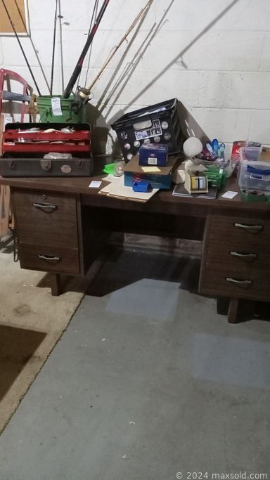 MaxSold Auction: This online auction features garden pots & art, lawnmowers, yard tools, BBQ grill, patio furniture, men’s & clothing shoes & clothing, desk, stereo components, TVs, 4-poster bed, telescope, peacock chair, vintage lunch boxes, camping gear, vintage toys, area rug, desktop computer & accessories, bar stools, small kitchen appliances, washer, dryer, power & hand tools, office supplies sewing machines, air compressor, tiller, vinyl records, chest freezer, cedar chest, ping pong table and much more!