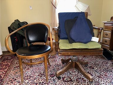 MaxSold Auction: This online auction includes furniture such as a Ping pong table, vintage sofas, bookcases, shoe cabinet, chairs, filing cabinet, wood desk, ottoman, tables, rolling cart, side tables and others, pottery, wall art, Dolphin and other china, kitchenware, small kitchen appliances, clothing, shoes, accessories, jewelry, books, household supplies, toys, office supplies, weights, tools, hardware, sporting goods, mobility aids, Black and Decker lawn mower and other yard tools, Weber grill, tires, wicker baskets, vinyl records, electronics, lamps, fireplace tools, grandfather clock, vintage linens, luggage and many more!