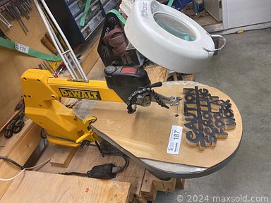 MaxSold Auction: This online auction features  Sony Bravia 46” LCD HDTV, furniture such as sectional couch, TV console, side tables, MCM dining room hutch, pine farm table, dining chairs and vintage dresser, lamps, dishware, Old Country Rose china, glassware, small kitchen appliances, rotisserie BBQ, woodworking power tools and much more!