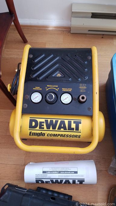 MaxSold Auction: This online auction features small kitchen appliances, Corningware, bookshelves, stamps, jewelry, water dispenser, African wooden mask, power & hand tools, compressor, patio furniture, planter pots, granddaughter clock, teak furniture, art pottery, sewing supplies, TV, office supplies, printers, secretary desk, men’s & women’s clothing, home health aids, and much, much, more!!!