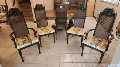 MaxSold Auction: This online auction includes furniture such as a desk, dresser, china cabinet, dining table, coffee table, reclining sofa, armoire, console table and others, linens, clothing, accessories, kitchenware, small kitchen appliances, Royal Albert and other china, mobility aids, lamps, brassware, wall art, rugs, seasonal decor, tools, hardware, silverplate and much more!