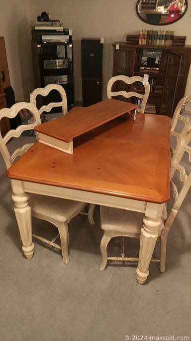 MaxSold Auction: This online auction features a hall table, dresser, patio table and chairs, display case, coffee table, teacups, wall art, stamp collection, turntable, sewing machine, wall mirror, fire pit, chainsaw, lawnmower, garden tools and much more!