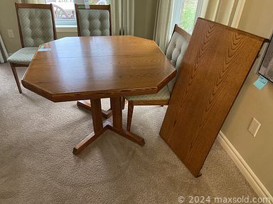 MaxSold Auction: This online auction features furniture such as a bedframe, armoire, shelving units, dresser, file cabinet, MCM armchair, Nordic Furniture wood chairs, dining table, deco box, hall bench, wall unit, bistro set and others, planters, candles and another decor, Kosta and other glassware, books, kitchenware, small kitchen appliances, electronics, Backgammon game, live plants, linens, swag lamp, Christmas decor, frames, clothing, accessories, Weber BBQ grill and much more!