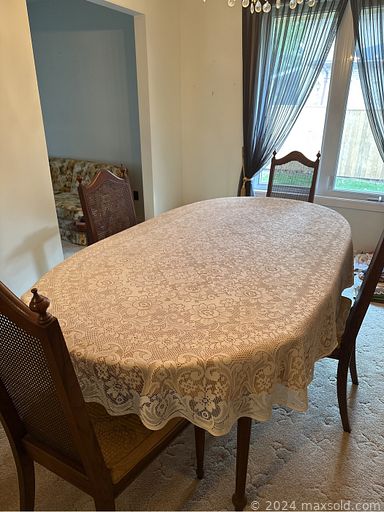 MaxSold Auction: This online auction features jewelry, watches, Sklar Peppler furniture, decorative plates, TV, vintage games, printer, office supplies, desk & chair, vintage books, small kitchen appliances, garden tools, lawn mower, hand tools, ladders, patio heaters, sports equipment, pool table, chest freezer, horse accessories, vintage toys, patio furniture, oil lamps, leather furniture, painting supplies, washer, dryer, sewing machine,  cedar chest, wheelchair, exercise equipment, dollhouse, oven, refigerator/freezer, and much, much, more!!