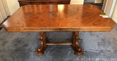 MaxSold Auction: This online auction includes Galanti organ, wood chairs, dining table and chairs, buffet, MCM style dresser and wooden desk, home decor, glassware, lamps, small kitchen appliances, Weber BBQ, model ships, books, tools, and much more!\n