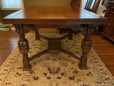 MaxSold Auction: This online auction includes furniture such as chairs, tables, bookcase, bench, nightstands, bistro set, bedframes, sofa, loveseat, china cabinet, dining chairs, buffet, upholstered chairs and others, kitchenware, small kitchen appliances, crystalware, Noritake, Spode and other china, wall art, home health aids, birdcages, plant stands, Asian and other decor, linens, seasonal decor, household supplies, metal safe, puzzles, decorative plates, aquarium supplies, Dahon stowaway bike, sewing machine, rugs, books, folk art, yard tools and much more!