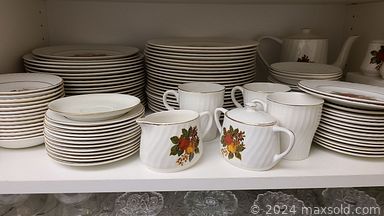 MaxSold Auction: This online auction features ladder, filing cabinets, tools, hardware items Tascam, hedge trimmer, blower, electronics, gas lamps, outdoor decor, patio, outdoor furniture, curio cabinet, table and chairs, books, earthenware decorative, treadmill, bike, Washington note silver bill, jewelry cabinet, dresser, linens, framed art, wardrobe cabinet, candelabras, fine bone china, porcelain, silverware, glassware, convection oven, casserole dishes, kitchen  items, poppy trail collection, dinner set, floral pitcher, ceramic bowls, pots and pans, vases, cookie jars,  china cabinet, dining table and chairs, pewter plates, European buffet, DVDs, CDs, recliner, rugs, lamps, coffee maker, humidifier, Halloween decor, collectible plates and much more.