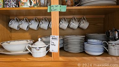 MaxSold Auction: This online auction includes furniture such as a bench, demilune table, queen sized bedframe, carts, desk, dresser, rattan dining table set, file cabinet, Henredon dining chairs and others, mirrors, kitchenware, small kitchen appliances, lamps, clocks, exercise equipment, flatware, candles, glassware, electronics, books, car accessories, tools, Viking chest freezer, jewelry, vinyl records, seasonal decor, gardening supplies, Broil King BBQ grill and much more!