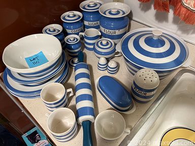 MaxSold Auction: This online auction features folding chairs, lawn chairs, leather bucket chairs, bookcases, rocking chair, side table, dresser, sofa, antique brass bed, antique dresser and others, linens, decor, clothing, Lenox crystalware, seasonal decor, vacuums, sewing machine, luggage, electric typewriter, kitchenware, small kitchen appliances, yard tools, ladder, antique humidifier, silverplated items, wall art, globe and much more!