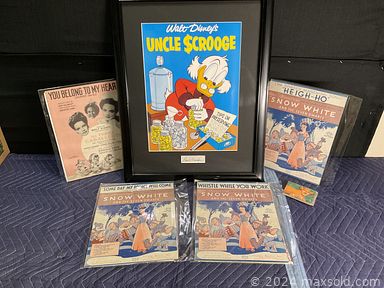 MaxSold Auction: This online auction features collectibles such as vintage paper ephemera, vintage books, and vintage signs, home decor, fashion jewelry, handbags, signed artwork and much more!