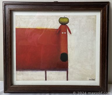 MaxSold Auction: This online auction features paintings on canvas, prints, chalk pastel, frames, framed pressed bouquet, needlepoint, carved wooden mask and much more!