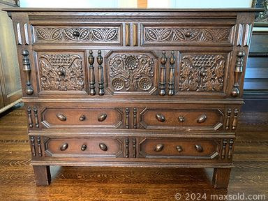 MaxSold Auction: This online auction features dropleaves trestle table, marble top coffee table, vintage dressers, bed frames, Chinese silk jackets, Dick Williams illustrations, Anne Murray collectibles, Cloisonné bowl, Chinese art, cinnabar plate, costume jewelry, sterling silver, teacup/saucer sets, crystal decanters, depression glass, games, mini fridge, skis, and much, much, more!!!