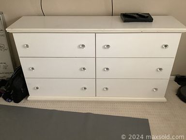 MaxSold Auction: This online auction includes a wood hutch, upholstered bench, dresser, bar stools, ottoman, accent table and other furniture, wall art, lamps, throw pillows, vases, clocks, Waterford crystal Bronco footballs, accessories, linens, books, kitchenware, small kitchen appliances, seasonal decor, yard tools, ship models, craft supplies, jewelry and much more!