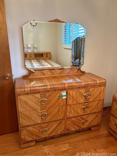 MaxSold Auction: This online auction includes furniture such as a display cabinet, La-Z-Boy recliner, swivel chair, Sklar velvet couch, coffee table, pedestal stand, retro dresser, bed frame, dining table set and others, Royal Wessex and other china, vintage servingware, kitchenware, Bocce ball set, lamps, Dimplex fireplace, walker, Marantz receiver and other electronics, SInger sewing machine, tools, Community silverware, garden tools and much more!