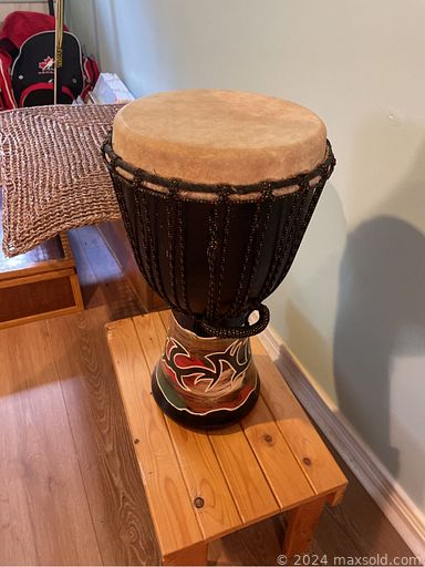 MaxSold Auction: This online auction features drum, art glass, electric guitar, DVDs, fishing gear, cedar chest, sewing machines, dressers, small kitchen appliances, antique secretary desk, gardening tools, power washer, electric lawnmower, sofa bed, patio furniture, hiking backpacks, art supplies, bicycles, sports equipment, camping supplies, inflatable kayak, power & hand tools, sports trading cards and much more!