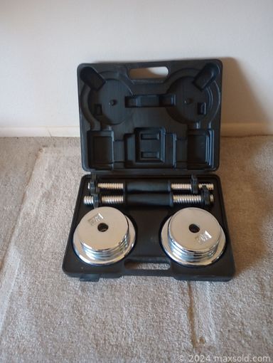 MaxSold Auction: This online auction features printer, shredder, shelving unit, dumbbell sets, desk, linens, loveset, bed frames,  piano, display case, and much more!!