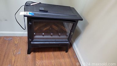 MaxSold Auction: This online auction includes furniture such as shelving units, metal workstation, poker table, cabinets, upholstered chairs, tables, outdoor patio set, outdoor benches, bistro table, white cabinet, shelving units, vintage dresser, loveseat and others, kitchenware, small kitchen appliances, upright freezer, wall art, ceramics, Belleek china, Pfaltzgraff, Dept 56 houses and other seasonal decor, board games, rugs, Willow Tree figures, Princess House glasses, lamps, metal safe, linens, snowblower and other yard tools, power tools, hardware and many many more!