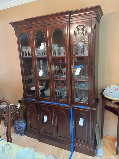 MaxSold Auction: This online auction features furniture such as a desk, office chair, china cabinets, entertaining unit, rocking patio bench, medical bed, patio furniture, upright piano, cabinets, dressers and others, clothing, accessories, jewelry, kitchenware, small kitchen appliances, Roomba vacuum, linens, Lenox, Mikasa and other china, wall art, massage pillow, rugs, electronics, games, books, decor, faux plants, tools, weights and much more!