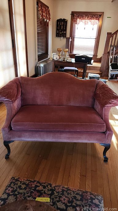 MaxSold Auction: This online auction includes furniture such as bed frames, dressers, tables, chairs, nightstands, Ethan Allen settee, vintage Stanley desk, antique server, dining table set, ottoman and others, wall art, flatware, kitchenware, small kitchen appliances, CDs, books, puzzles, vintage china, sterling silver items, vanity set, Starck piano,  vintage sewing machine, grandfather clock, grill, circular saw and other tools, drone, lamps, vacuums, Christmas decor, baskets, office supplies, linens and much more!