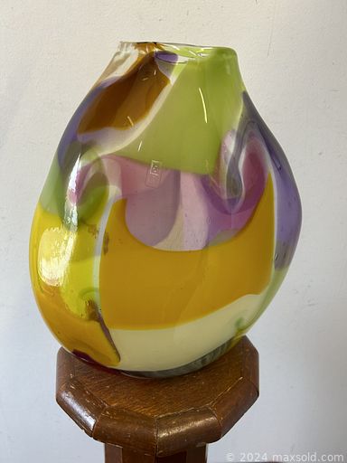 MaxSold Auction: This online auction features Paul Wysmyk woodcut, art glass, Lindsay Anderson oil painting, vintage uranium glass, driftwood bookends, vintage stained glass accent lamps, Evesham, art pottery, teacup/saucer sets, Folk Art wood carving, art books, antique carnival glass, vintage Pyrex, McCoy planter, glass Christmas ornaments, and much, much, more!!!