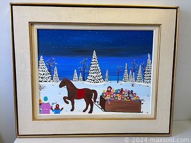 MaxSold Auction: This auction features Lamps, Original Paintings, Tea Cups, Decanters, Stained Glass, Figurines, Coke Cooler, MCM Glass, Chess Set, Wall Decor, Coin Shape Bank, Uranium Glass Bowl, Vintage Phone, Cocktail Shakers, Christmas Ornaments, Head Planter, Molson Pub Sign and much much more!