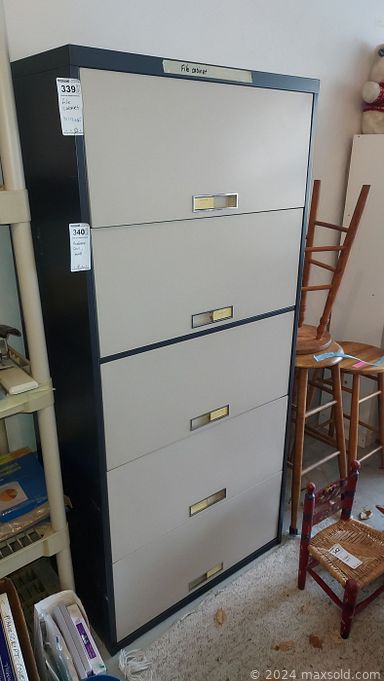 MaxSold Auction: This online auction includes furniture such as a desk, MCM chair, storage units, file cabinets, bookcases, vintage office chair, pull-out sofa bed, dressers, tables, stools, shelving units, chaise lounge, outdoor folding chairs and others, wood and lumber, lamps, rugs, wall art, office supplies, books, tools, hardware, plush toys, board games, vintage blocks, CBS TV show toys, watch parts, crocks, kitchenware, small kitchen appliances, art supplies, frames, baskets, typewriters, sewing machine and supplies, Judaica, home health aids, records, Lladro figures and much more!