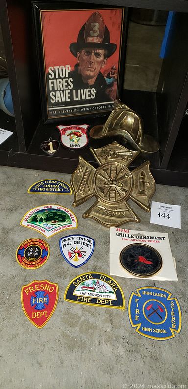 MaxSold Auction: This online auction features chairs, watches, vintage MATISSE RENOIR, collectibles, stoneware, firemen helmet, German nutcracker, memorabilia, postcards, Jason Binoculars, antique books, vintage items, firemen collectibles, saw blades, tools and much more!