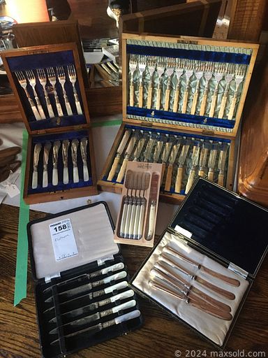 MaxSold Auction: This online auction features silver plate, framed paintings, faux leather chair, wooden tables, dining table, vintage cabinets, dressers and armchairs, lamps, books, Pioneer turntable, LPs, chandelier, watches, costume jewelry, men’s and women’s clothing and much more!