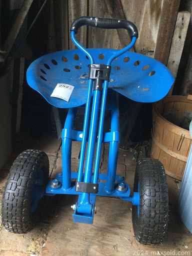 MaxSold Auction: This online auction features stereo components, window AC unit, cedar blanket chest, sewing machine, stained glass hanging lamp, Hummel figurines, Fenton glass, blue glass, cuckoo clock, bird cages, model trains, lawnmower, hand tools, fishing gear, toolbox, teacup/saucer sets, firepit, vinyl records, area rugs, yard tools and much more!