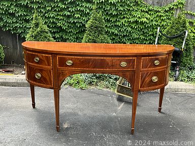 MaxSold Auction: This online auction includes furniture such as a teak extension table, modular stackable bookcase and dresser set, desk, sideboard, dining table set and others, NASA photos, Limoges, Royal Albert and other china, ukiyo-e prints and other wall art, Asian items, pottery, kitchenware, jewelry,Tiffany style lamp, dolls, figurines, vintage toys, electronics, silverplate, rugs, brassware, books and many more!