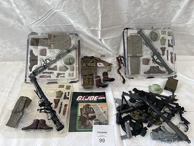 MaxSold Auction: This online auction includes vintage boxing gloves, concert tickets, basketball passes and other ephemera, sculpture, GI Joe items, car models, pipes, hats, jewelry and more!