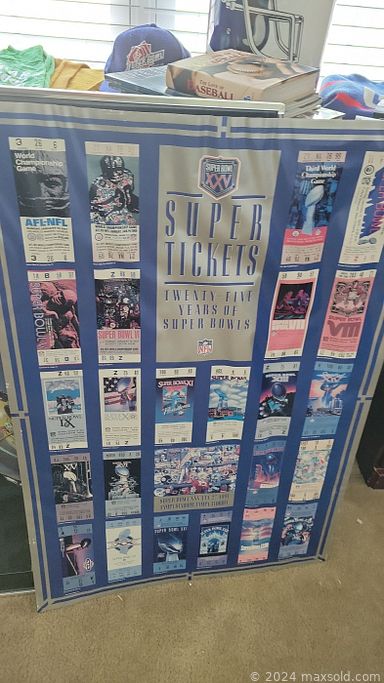 MaxSold Auction: This online auction features Sport memorabilia, cabinet, desk, puzzles, lamps, books, dinner ware, prints, binoculars, cameras, sewing supplies, artwork, paintings, mirror, cookie jar, pots and pans, love seat, tables, chairs, crystal ware, boombox, linens, toolbox and much more!