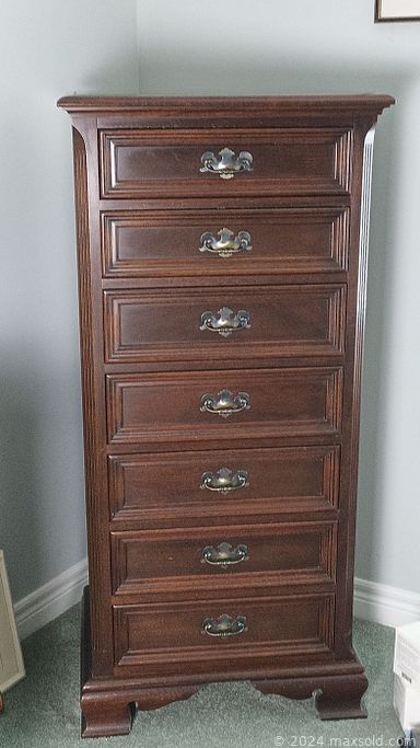 MaxSold Auction: This online auction features teacup/saucer sets, cedar chest, model ships, decanters, quilts, pewter figurine, stone carvings, framed wall art, Royal Doulton figurines, area rugs, coins, banknotes, four-poster bed, office supplies, lingerie chest, speakers, patio furniture, BBQ grill, small kitchen appliances, art pottery, stained glass panel, and much, much, more!!!