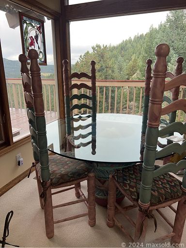 MaxSold Auction: This online auction includes furniture such as bookshelves, bedframe, printer cart, desk, chairs, cabinets, dining table and others, Fitz and Floyd china, kitchenware, small kitchen appliances, Waterford and other crystalware, linens, figurines, vases, wall art, decor, lamps, books, seasonal decor, tools, hardware, pottery, cleaning supplies, Life Fitness Cross-Trainer and other exercise equipment, washer, dryer, refrigerator, clothing, shoes, accessories, jewelry, dressforms, luggage, cameras, office supplies, laser printer, copier, electronics, board games, Genesis Weber grill, outdoor decor, Karcher power washer, Honda snowblower and other yard tools, camping gear and many many more!