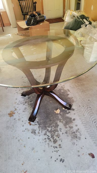 MaxSold Auction: This online auction includes furniture such as a curved sofa, chairs, wood bookcase, sewing machine table, wood headboard and others, cut glass, stemware, ceramics, cookbooks, faux decor, dolls and toys, kitchenware, small kitchen appliances, silverware, Nintendo console, games, rugs, seasonal decor, linens, decorative plates, wall art, Mikasa china, lamps, vacuum, Porsche tires, jack stands, faux plants and much more!