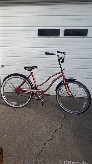 MaxSold Auction: This online auction features vintage bottles, MCM chandelier, wicker furniture, decanters, framed wall art, bike, new bedding, vintage tufted settee & tub chair, retro lighting, vintage starburst clock, studio pottery, vintage Pyrex, salt & pepper shakers and much more!