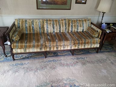 MaxSold Auction: This online auction features wooden sculpture, area rugs, secretary desk, art glass, office supplies, cloisonne dishes, horse medallions, hide-a-bed sofa, teak bookcase, barrel back chairs, Waterford crystal, pewter serving pieces, small kitchen appliances, portable AC unit, Mexican pottery pitcher,  costume jewelry, stereo components, 4 poster beds, printers, bike, TV,  and much more!!