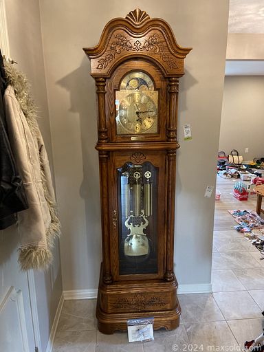 MaxSold Auction: This online auction includes furniture such as dressers, shelving units, drop-leaf table, Sklar-Peppler wood table, china cabinets, wicker chairs and others, kitchenware, small kitchen appliances, faux trees, Royal Doulton figurines and other decor, silver-plate, cleaning supplies, Royal memorabilia, clocks, vanity set, clothing, accessories, jewelry, linens, electronics, mirrors, seasonal decor, porcelain dolls, office supplies, refrigerator, hardware, gardening decor and supplies, yard tools, mirror art, Flex Master home gym and many many more!