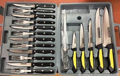 MaxSold Auction: This online auction features framed paintings, sterling and 10k gold jewelry, vintage brooches, Harley Davidson collectibles, vintage toys, power tools, Yamaha digital drums, vintage table and much more!