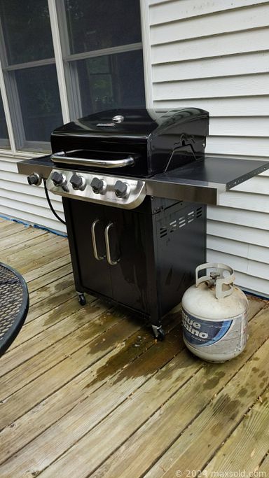 MaxSold Auction: This online auction features furniture such as a vintage dresser, Thomasville cabinets, Midcentury cabinets, wood inlay dining table, bedframe, patio table, stool with mirror and others, china, small appliances, books, kitchenware, Spode, Nippon, sterling silver, jewelry, signed art, brass figures, vintage scale, wall art, metalware, lamps, Limoges, books, Nikon camera, Charbroil grill, linens and much more!