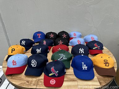 MaxSold Auction: This online auction features non-logo baseball caps, logo baseball caps & visors, aluminum bats, new soccer shin guards, new baseball socks, new gloves, new softballs & baseballs, new batting helmets, new catcher’s helmets, and more!