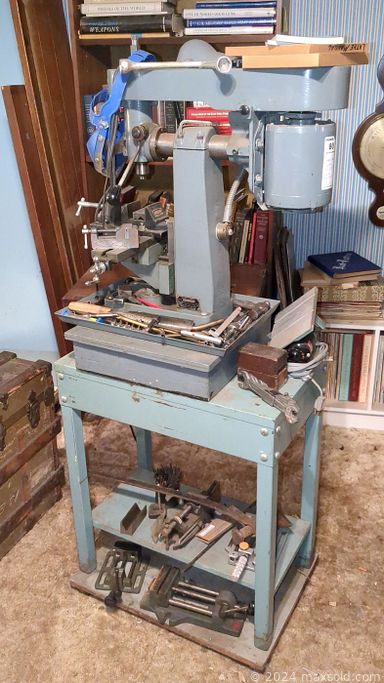 MaxSold Auction: This online auction includes furniture such as vintage chairs, vintage side tables, twin bedframe, Drexel nightstands, demilune tables, reclining loveseat and others, wall art, barometers, books, lamps, C.F. Martin ukulele, Paramount banjo, Harmony guitar, bagpipes, vintage spyglass, kitchenware, small kitchen appliances, US flags, drafting tools, vintage clock, soapstone carvings, lawnmower, yard tools, power tools, hardware, vintage phones, lanterns, cameras, vintage microscope, pewter items, Noritake, Lamberton, Sheraton Johnson Bros and other china, vintage comics, vintage sewing machine, jewelry, seasonal decor and much more!