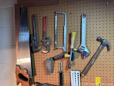 MaxSold Auction: This online auction includes furniture such as a rolling studio stand cart, stools, bookcases, vintage MCM orange vinyl sofa, MCM coffee table, Cosco school chair, storage bench, desk and others, vintage cookies cutters, electronics, Atari console, hand tools, hardware, power tools, electrical supplies, Kodak slide viewer, tripods, photography lighting equipment, darkroom supplies, vintage cameras, lawn tools, Radio Flyer wagon, vintage seasonal decor, books, shop vac, kitchenware and much more!