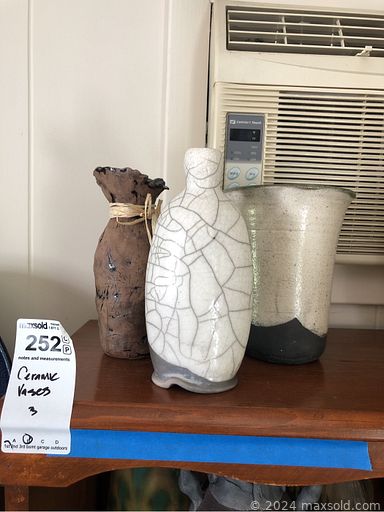 MaxSold Auction: This online auction features items such as a Curio cabinet, Pueblo pottery, Char-Broil barbecue, Waterford crystal, live plants, signed pottery, Noritake china, crystal stemware, silver earrings, Meerschaum pipe, vintage wedding dresses, signed wall art, Crosley record player, Vizio TV, vintage games, oil paintings, Cloisonne vases, silverplated serving ware, vintage U.S. military medals, clocks, vintage cameras, Mikado china, vintage cordial set, vinyl records and much more!